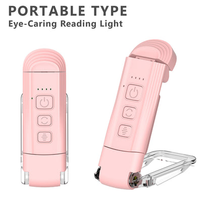 USB Rechargeable Book Light for Reading in Bed, Portable Clip-on LED Reading Light