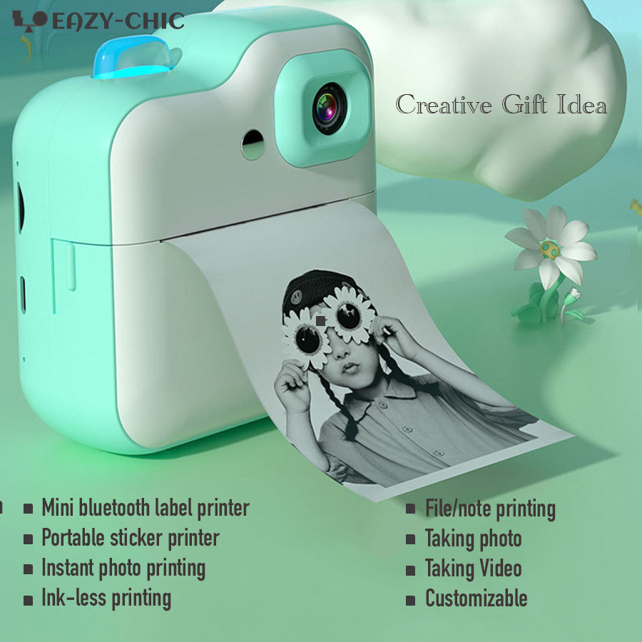 Kid Camera Instant Print | Mini Printer with camera